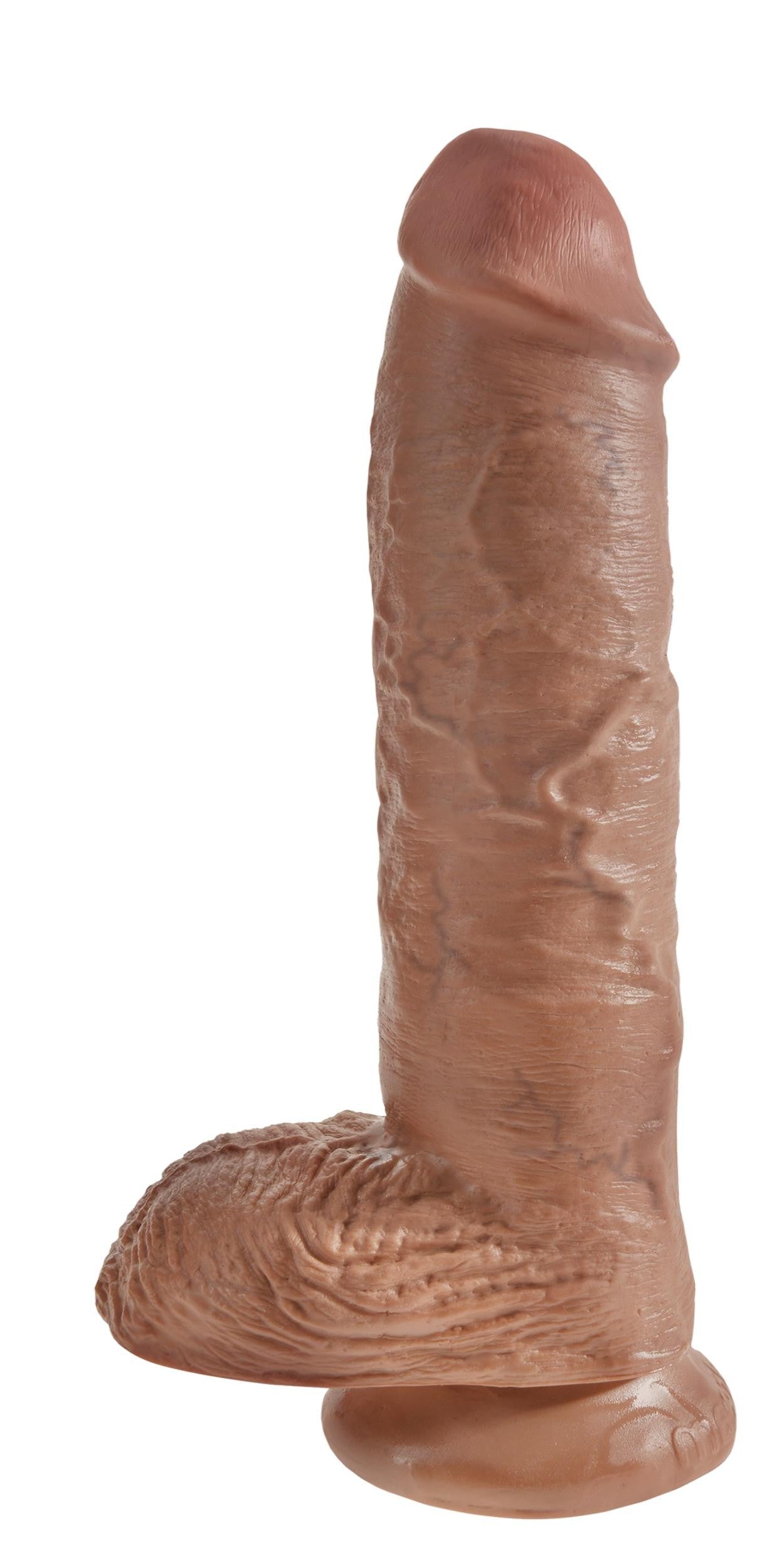 Fallo realistico vaginale dildo caramel maxi big xxl 10 con ventosa caramel morbido