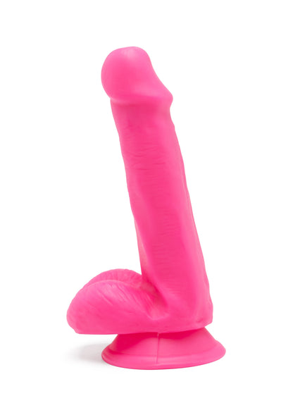 Dildo realistico slim morbido Happy Dicks Dildo 6 In w.Balls pink