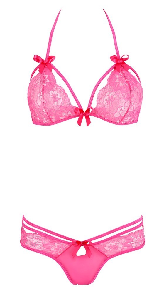 set completino intimo sexy donna con reggiseno e slip mutande bh slip cottelli collection