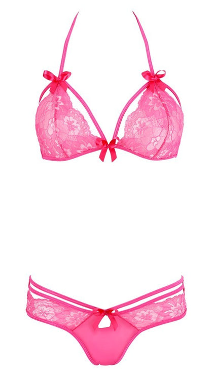 set completino intimo sexy donna con reggiseno e slip mutande bh slip cottelli collection