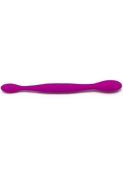 Vibratore doppio ricaricabile dildo vaginale anale fallo in silicone realistico