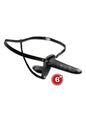 fallo doppio strap on dildo indossabile nero fetish per giochi erotici black
