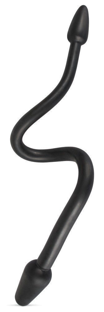 dildo fallo doppio penetrazione vaginale anale nero impermeabile plug black