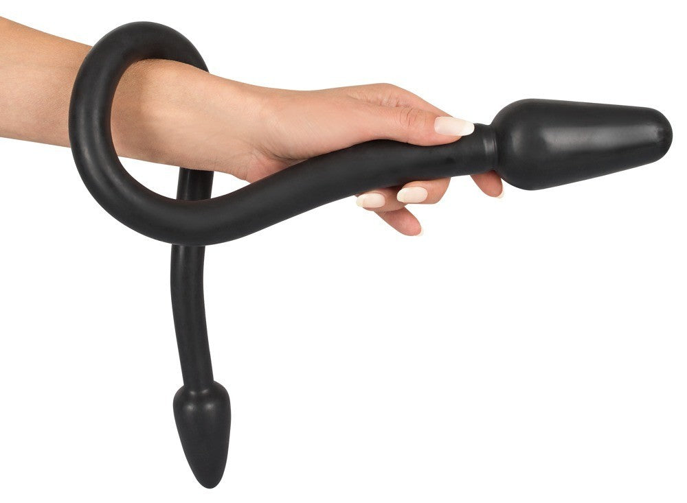 dildo fallo doppio penetrazione vaginale anale nero impermeabile plug black