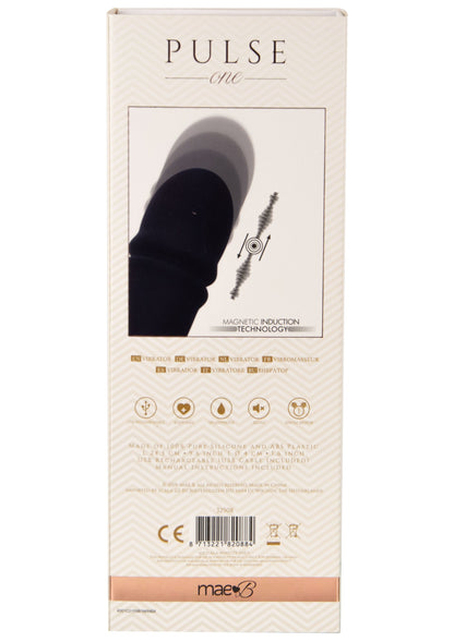 vibratore dildo nero in silicone realistico ricaricabile vaginale anale black PULSE ONE