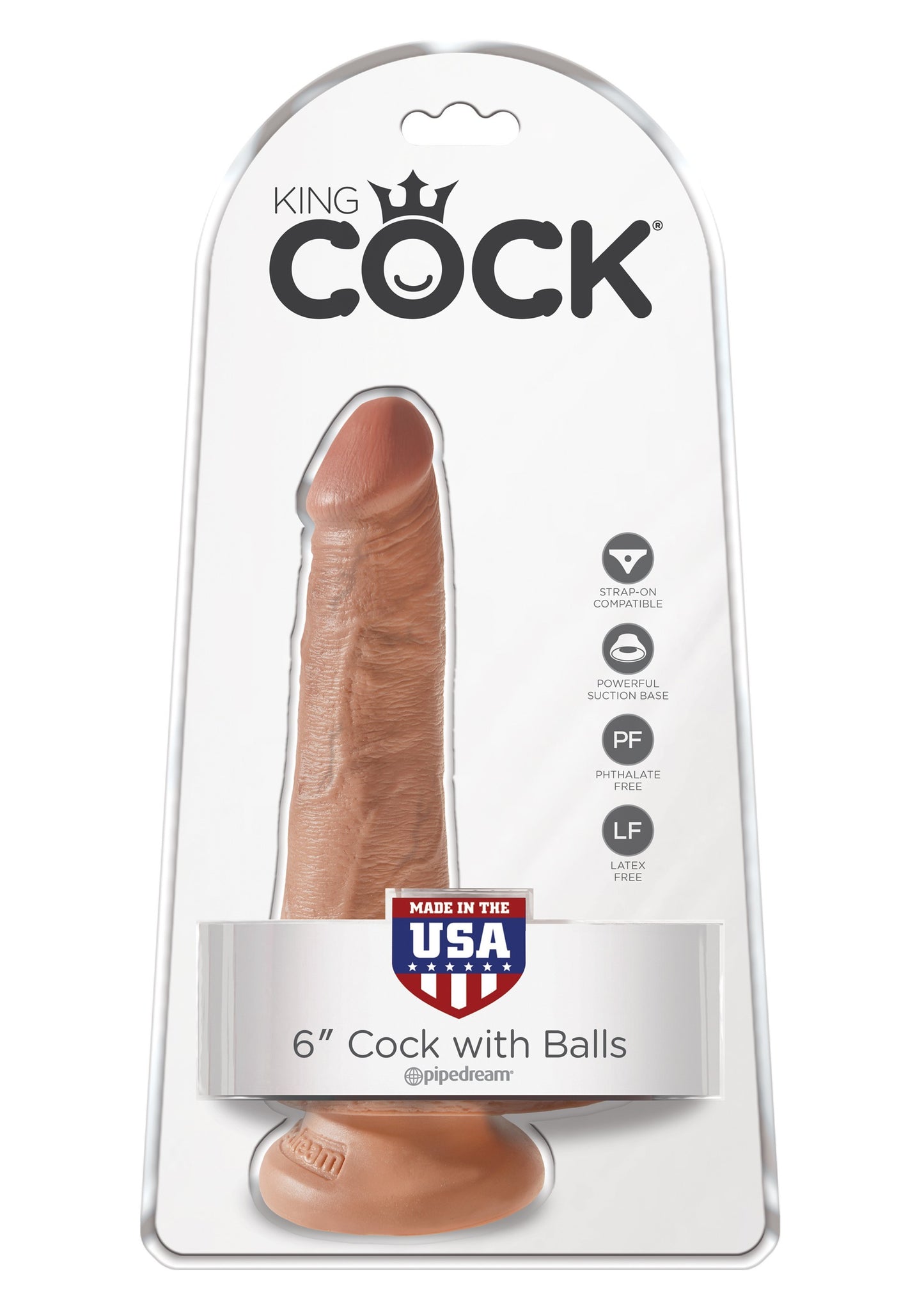 Dildo con ventosa fallo king cock vaginale realistico pene morbido sex toy