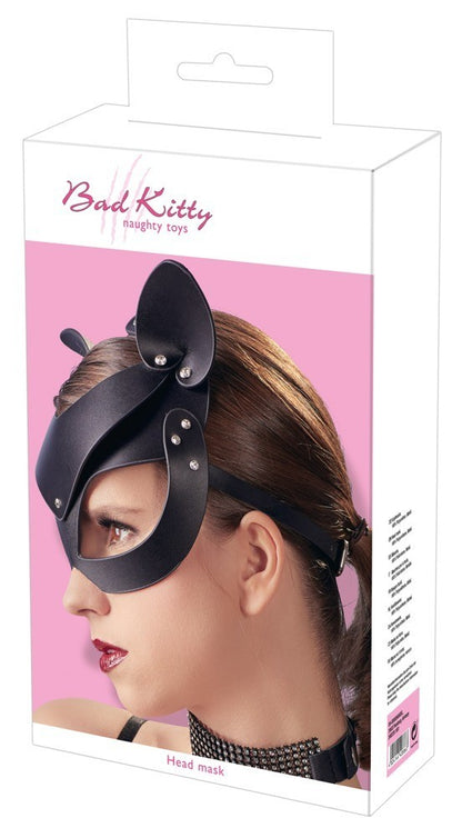 maschera head black mask cat