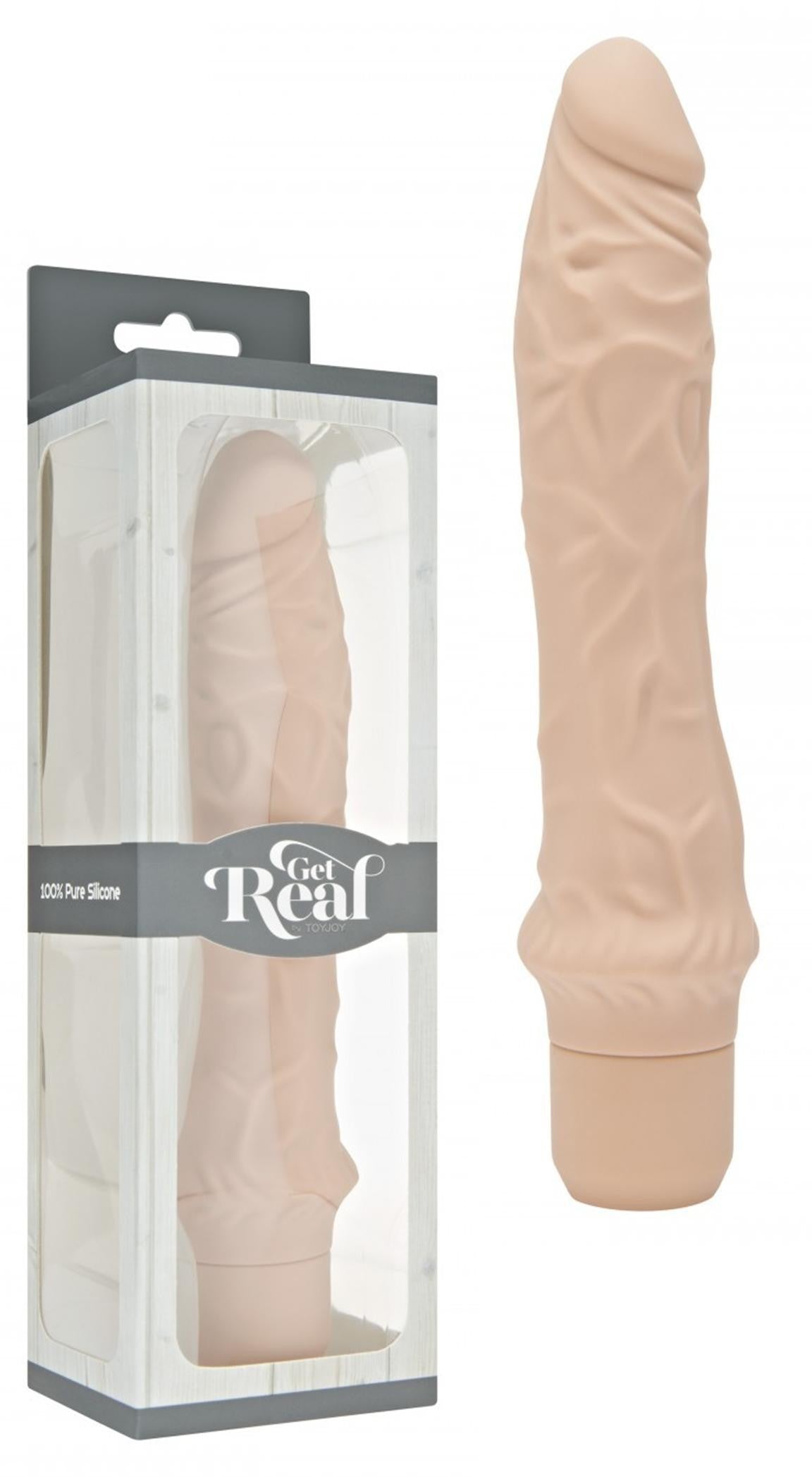 Vibratore vaginale get real pink fallo dildo in silicone realistico pene finto