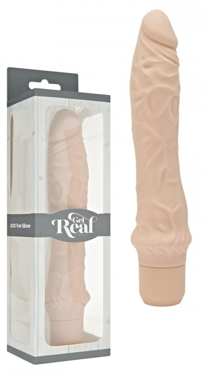 Vibratore vaginale get real pink fallo dildo in silicone realistico pene finto