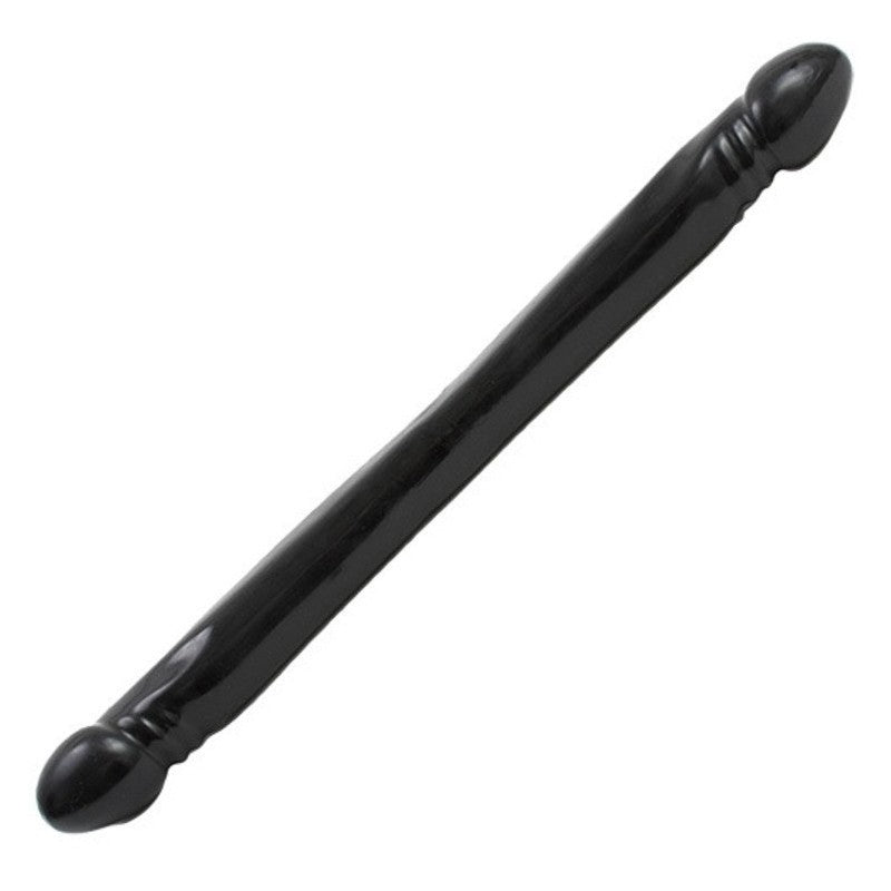 Dildo Doppio fallo header veined 18 black
