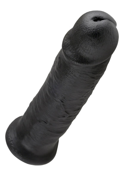 Fallo realistico Vaginale maxi dildo con ventosa king cock 10 nero big xxl