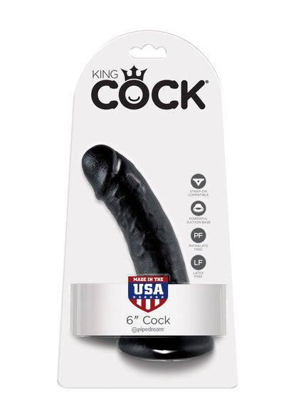 Fallo realistico king cock dildo 6 black