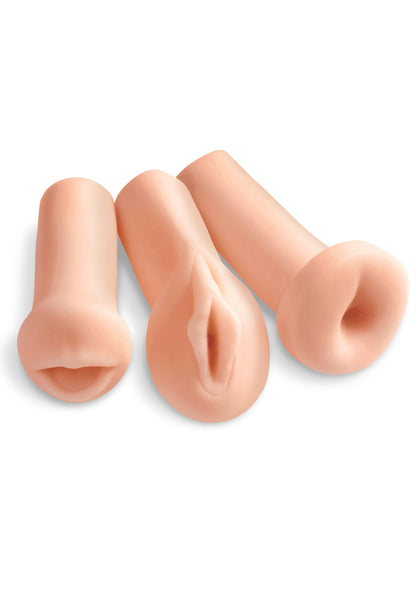 kit masturbatore realistico bocca ano vagina PIPEDREAM