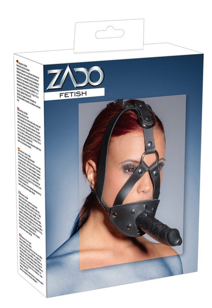 maschera con dildo in ecopelle zado