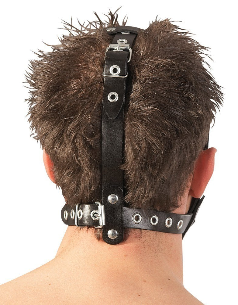 maschera con dildo in ecopelle zado