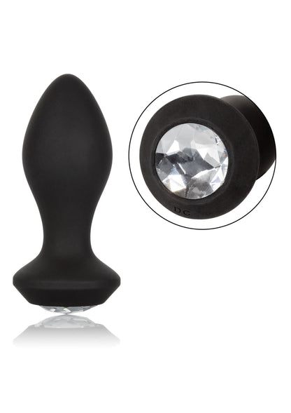 plug in silicone Vibrating Crystal Probe black
