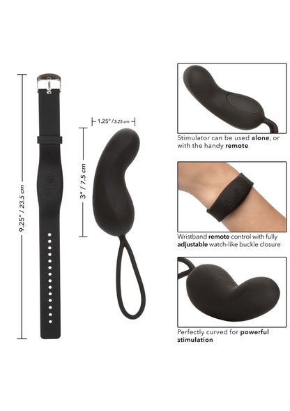 mini vibratore in silicone nero con telecomando ricaricabile vaginale per donna