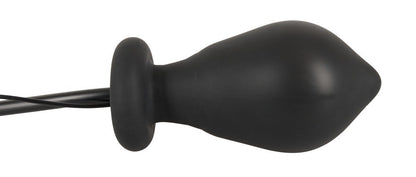 plug anale nero in silicone vibrante gonfiabile con telecomando butt black anal