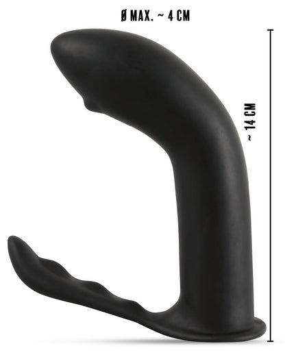 dildo plug anale in silicone nero stimolatore doppio prostata e anal black uomo