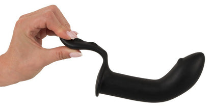 dildo plug anale in silicone nero stimolatore doppio prostata e anal black uomo