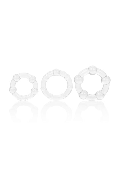 Set anelli fallici trasparenti Island Rings