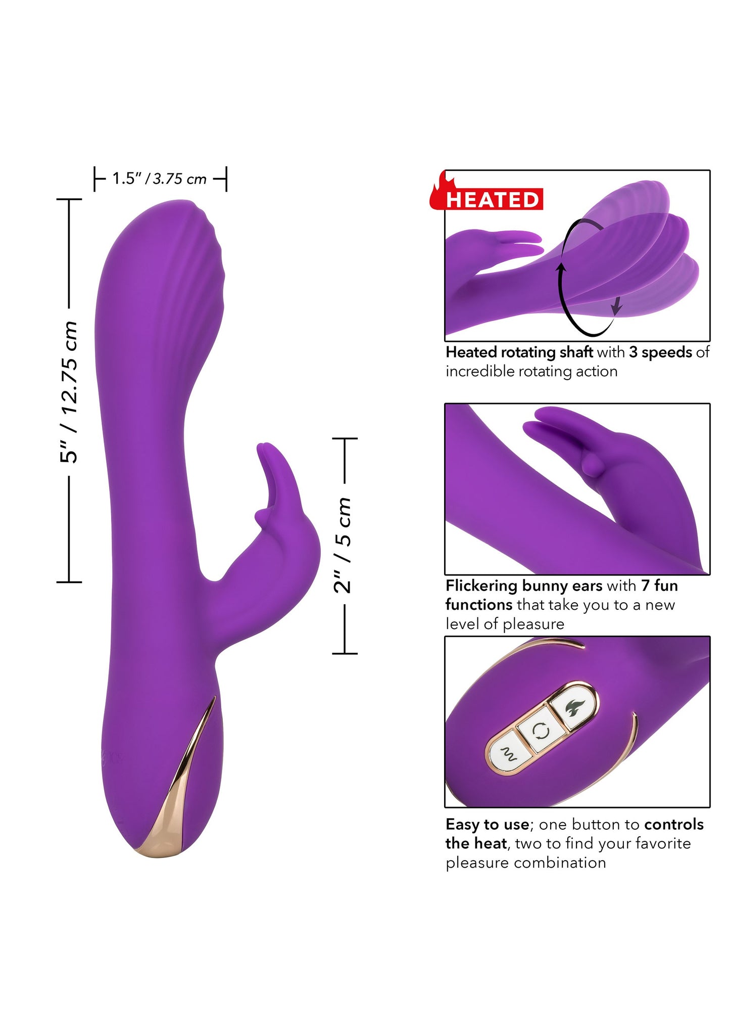 Coniglio G rotante riscaldato in silicone