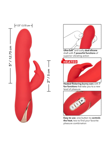 Coniglio vibrante riscaldato in silicone