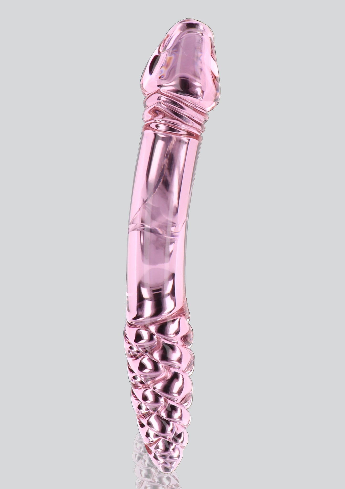 Fallo doppio vaginale anale Rhinestone Scepter in vetro