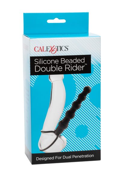 Fallo anale indossabile Silicone Beaded Double Rider