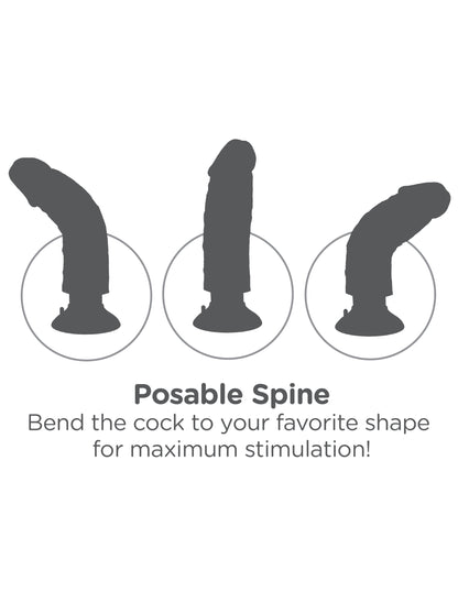 Vibratore realistico vaginale anale King Cock 9 with Balls
