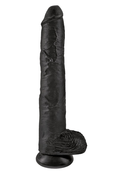 Fallo realistico con ventosa King Cock 14Inch With Balls nero