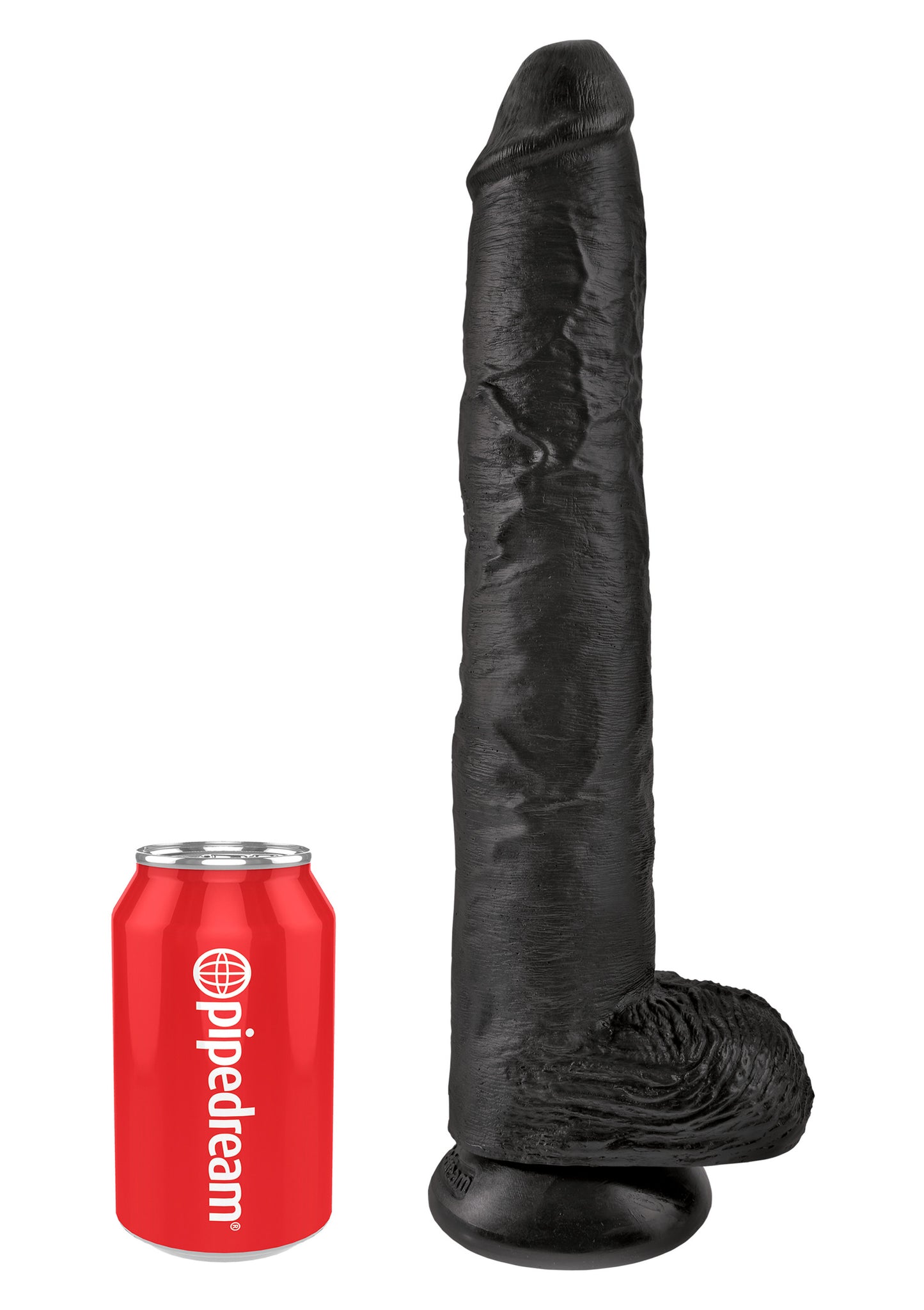 Fallo realistico con ventosa King Cock 14Inch With Balls nero