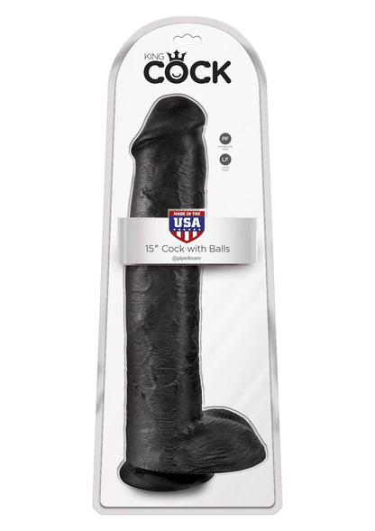 Fallo realistico King Cock 15Inch With Balls con ventosa