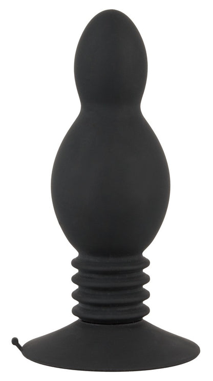 Bouncing Plug anale con ventosa nero