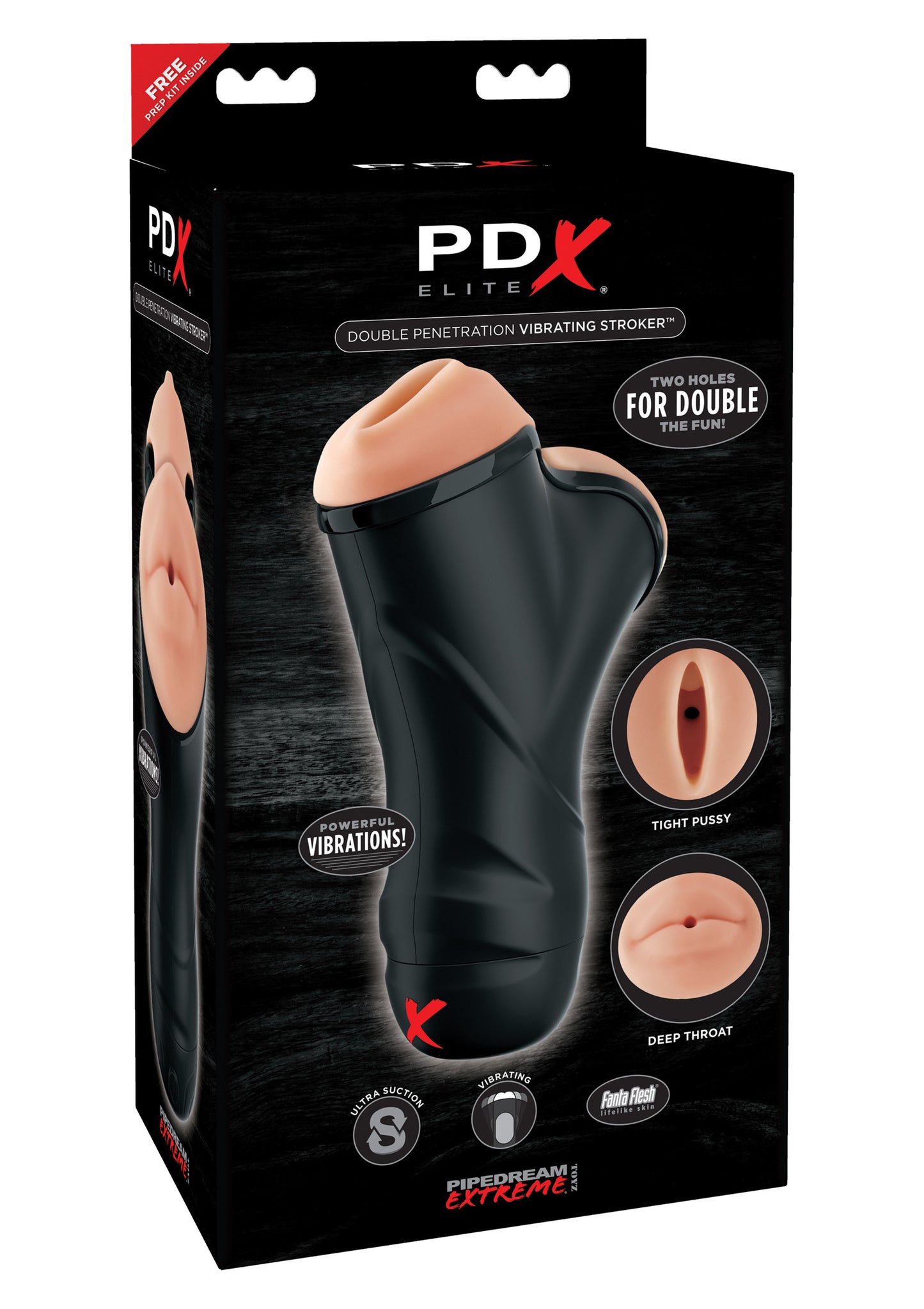Masturbatore doppio Double Penetration Stroker